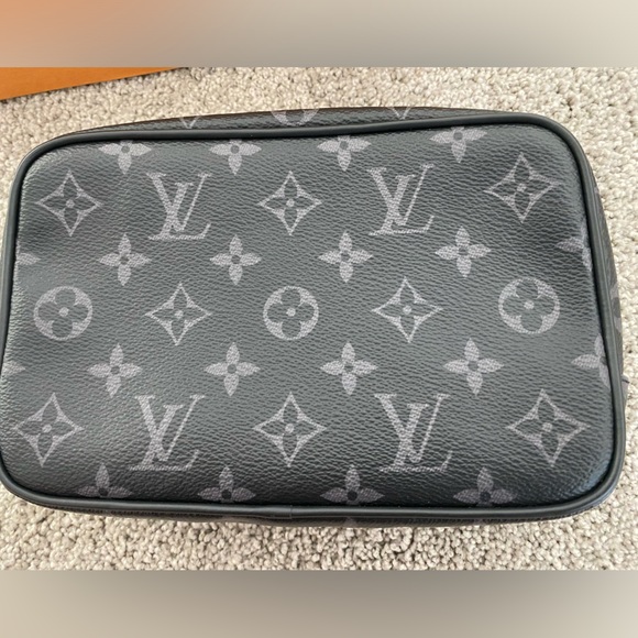 Louis Vuitton Toilet Pouch PM Monogram Eclipse Canvas - Picture 7 of 14